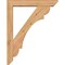 Ekena Millwork Olympic Slat Smooth Bracket w/ Offset Brace, Western Red Cedar, 5 1/2"W x 30"D x 38"H BKT0604X30X38OLY06SWR - alternate 4